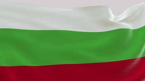 Drapeau de la Bulgarie en tissu