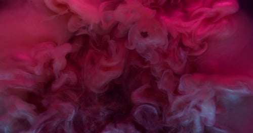 Abstract Red and Pink Swirling Fluid