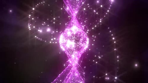 Magical Sphere Space Motion Background