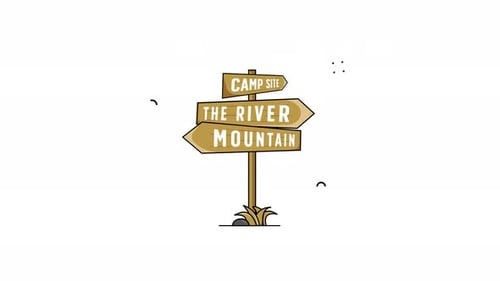 Animated Directional Signpost for Nature Adventure in Flat Design