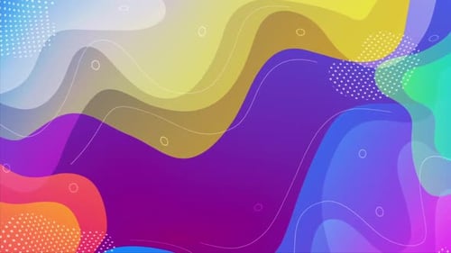 Abstract Fluid Wavy Shapes Seamless Motion Background