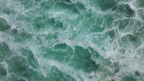 Top View of Ocean Waves