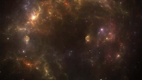 Abstract Lighting In Space Stars Falling Animation