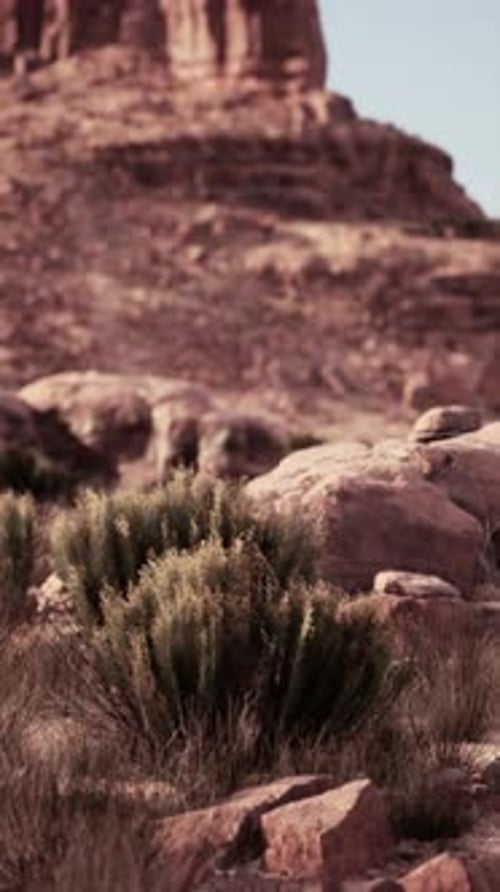 Man Riding Horse Through Nevada Desert