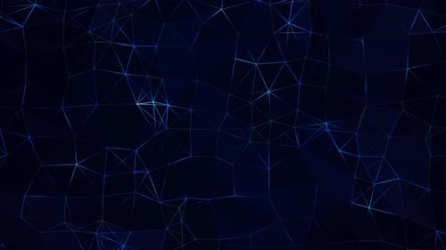 Animated Glowing Blue Plexus Network Background