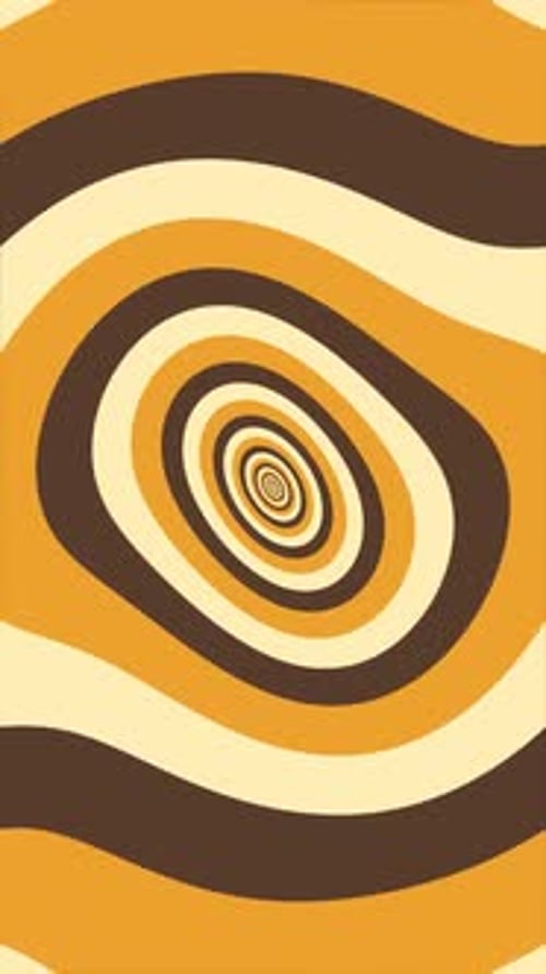 Retro Swirling Hypnotic Optical Illusion Vertical Background