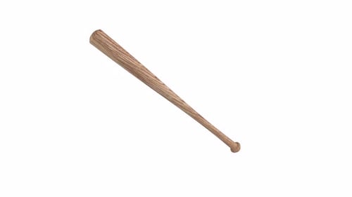 Baseball Bat 3d rotating loop