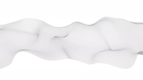 Abstrakte digitale Wellenbandlinien weißer Hintergrund