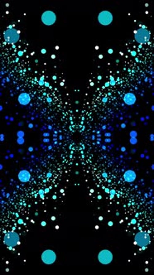 Abstract Colorful Particles Animation Background Loop V3