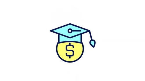 Animated Scholarship Color Ui Icon