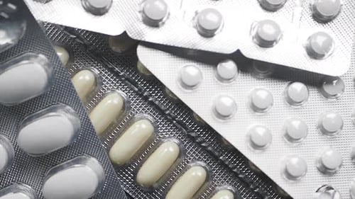 Close Up of Variety Medication Pills and Capsules