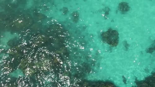 Turquoise Ocean Water in Samal Island Davao Philippines