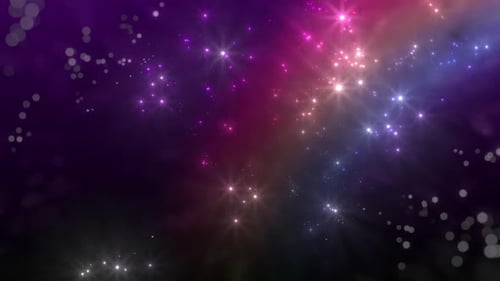 Magical Glittering Particle Light Celebration Background