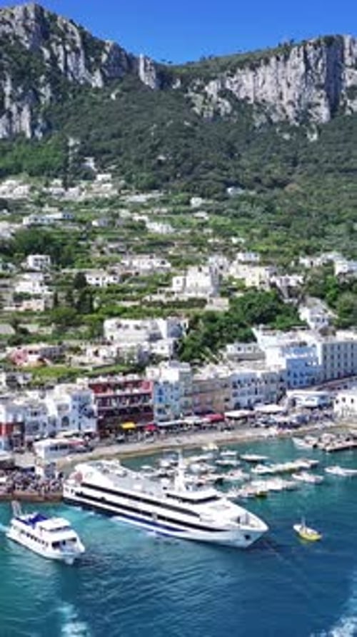 Island Of Capri At Naples In Campania Italy.