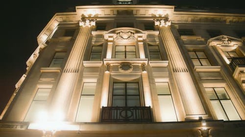 Facade of a majestic building on Regents Street in London