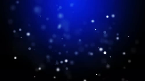 Abstract Blue Particles Background Loop