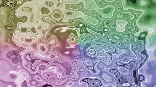 Abstract Colorful Liquid Flowing Organic Background Animation
