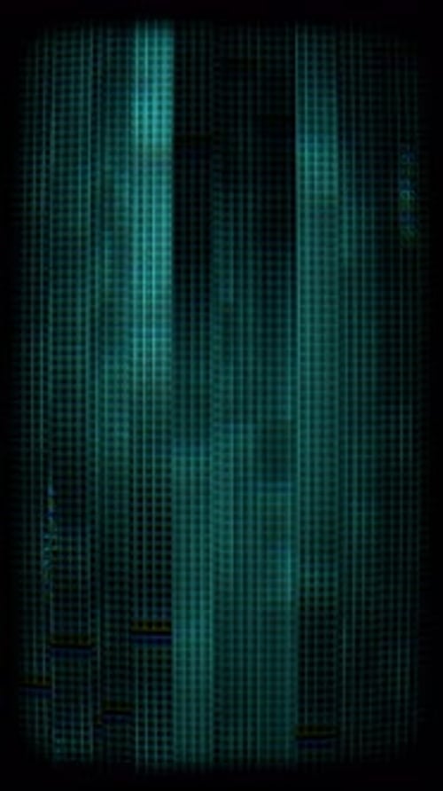 Abstract Glitch Grid Digital Data Loop Background
