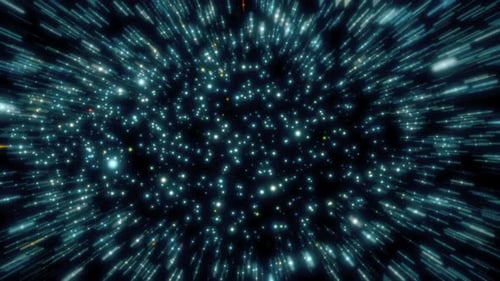 Abstract Space Warp Speed Light Trails Background