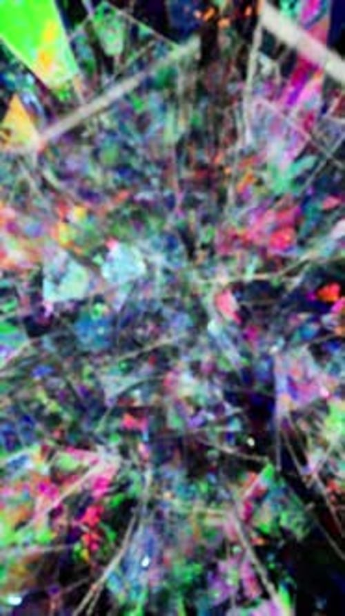 Vibrant Abstract Shimmering Kaleidoscope Particles