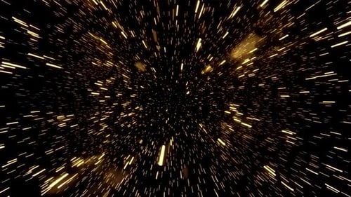 Golden Hyperspace Motion Trails Space Background