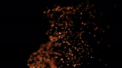 Fire Particles Flying