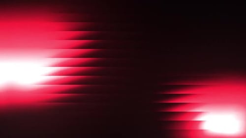 Glowing Red Horizontal Light Streaks Animation
