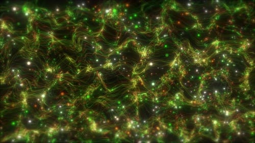 Particle Wave Background. Digital Particle Wave Smooth Animation, Particles Flow Animation High Tech