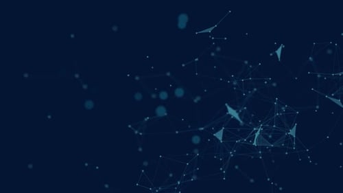 Digital Cyberspace Particles Data Network Connections Network Connection Dots Lines Technology