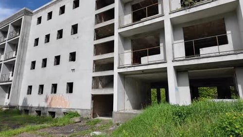 Time's Mark: Exploring the Haunting Beauty of an Old, Derelict Building