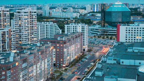 Gebäude der Nationalbibliothek von Minsk, Weißrussland
