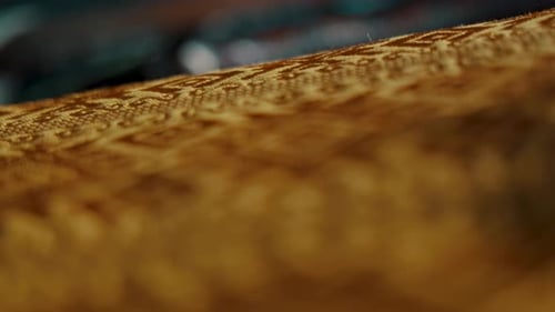 Close Up of Tan Colored Woven Material