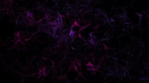 Onde de particules, points futuristes, animation 3D, mégadonnées, technologie abstraite, futuriste