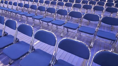 Empty Auditorium Before a Seminar Concert Primaries Debates