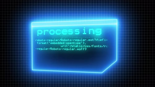 Abstract processing digital high tech hexagons concept background. Vd 1182