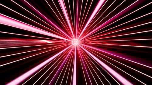 Spaceship Travel With Red Lights Vj Loop Background Animation