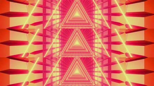 Neon Tunnel Loop 4K