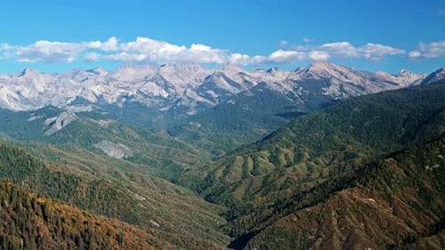 Mountains panorama time lapse under sunny skies in beautiful Hawaii national park