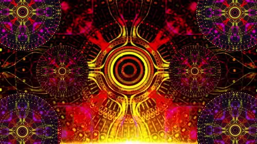 Fundo de rotação de mandala