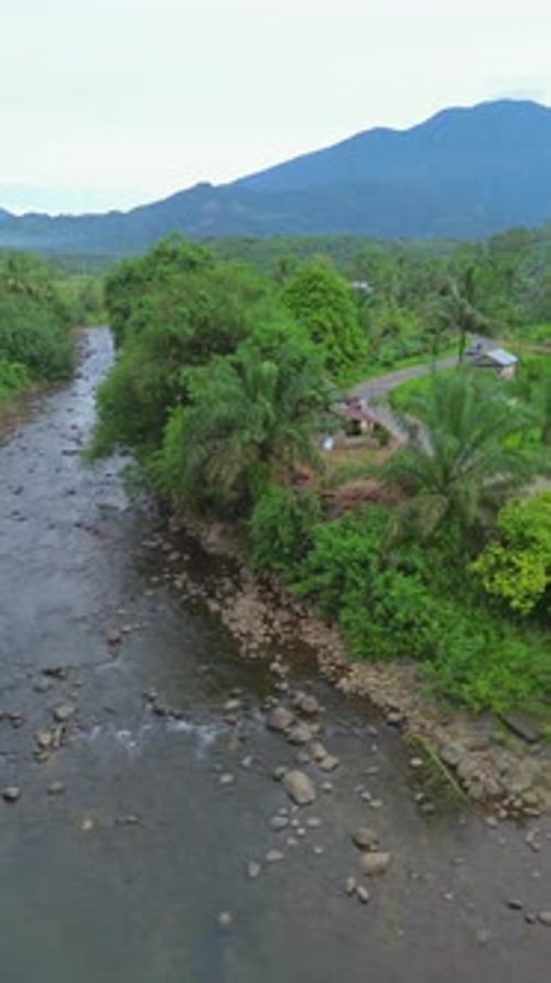 beautiful morning view indonesia panorama landscape paddy fields with beauty color and sky natural l