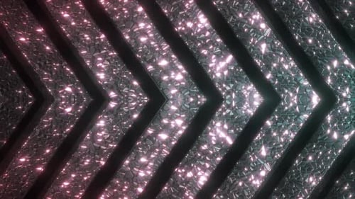 Abstract Glowing Geometric Chevron Motion Background Loop