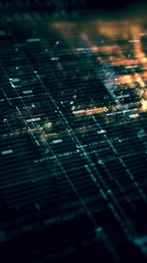 Futuristic Data Matrix Simulation Background 40