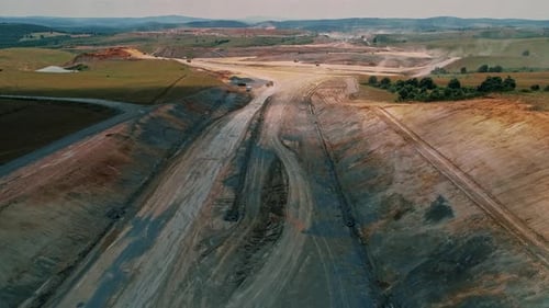 Wide Angle View Of Construction Site