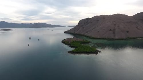 Aerial beautiful island
