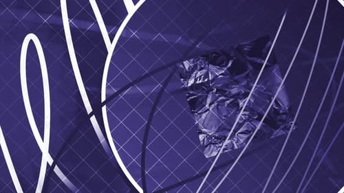 Animated Insert with Moving Lines and Shapes