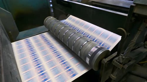 Printing of Labels for Match Boxes with Machine in Workshop