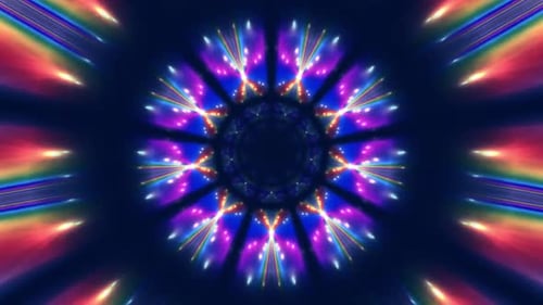 Hintergrundvideo zur Regenbogen-Tunnel-Animation
