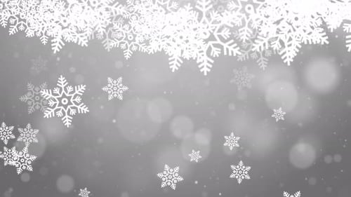 Animated Falling Snowflakes Winter Christmas Background