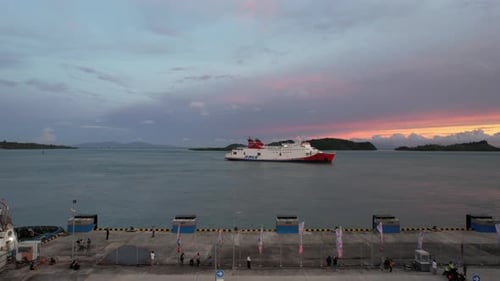 Ferry port in Bakauheni