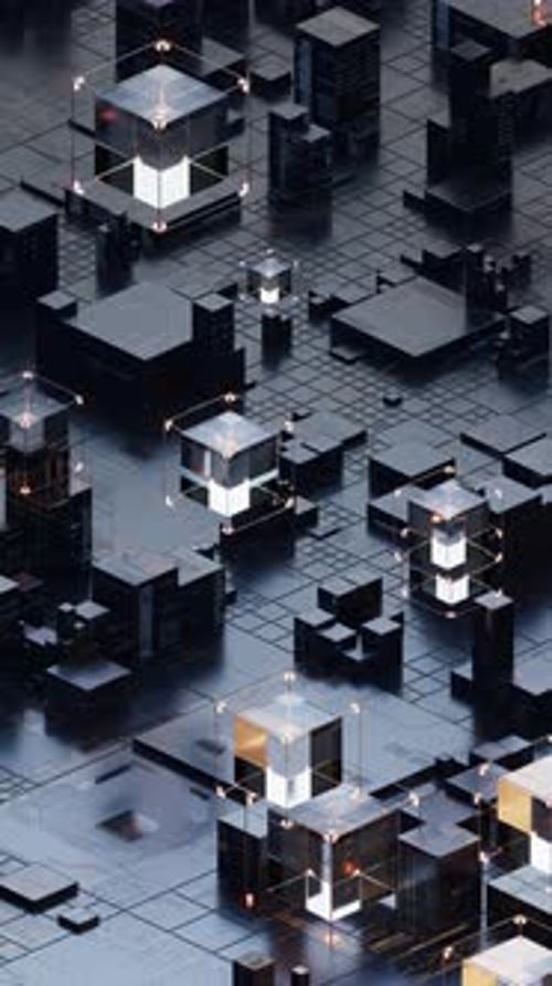 Metallic cube circuit board